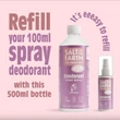 Salt of the Earth Bazsarózsa virág dezodor spray - utántöltő (500 ml)