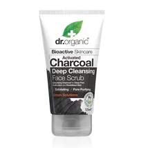 Dr. Organic Mélytiszító arcradír aktív szénnel (125 ml)