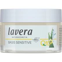 Lavera Basis Sensitive Öregedésgátló nappali arckrém - Q10 koenzim, jojoba, aloe vera (50 ml)