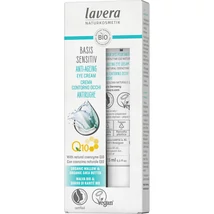 lavera BASIS Sensitive Öregedésgátló szemránckrém - Q10 koenzim, mályva, sheavaj (15 ml)