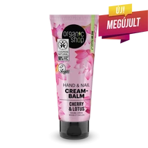 Organic Shop Kéz- és körömápoló krémbalzsam - cseresznye, lótusz (75 ml)