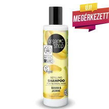 Organic Shop Tápláló sampon - banán, jázmin (280 ml)