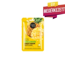Organic Shop Lifting&amp;amp;Glow kollagénes fátyolmaszk - ananász, mangó (1 db)