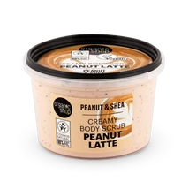 Organic Shop Peanut Latte krémes testradír - mogyoró, sheavaj  (250 ml)