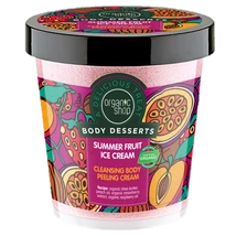 Organic Shop Nyári gyümölcsös jégkrém tisztító testpeeling (450 ml)
