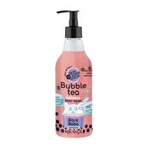 Skin Super Good Bubble Tee “Rose Boba” puhító tusfürdő eperrel és hibiszkusszal (500 ml)