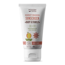 Wooden Spoon Bio naptej és testápoló mangóval SPF50 (150 ml)