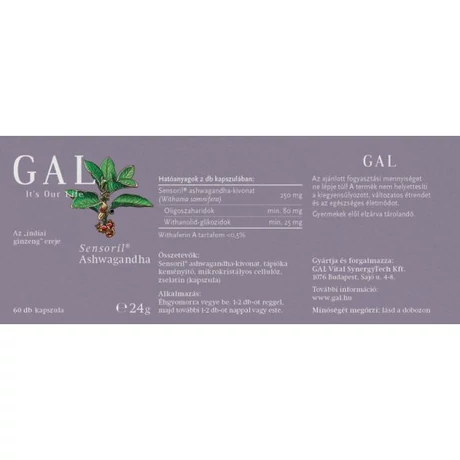 GAL Sensoril® Ashwagandha kapszula (60 db)