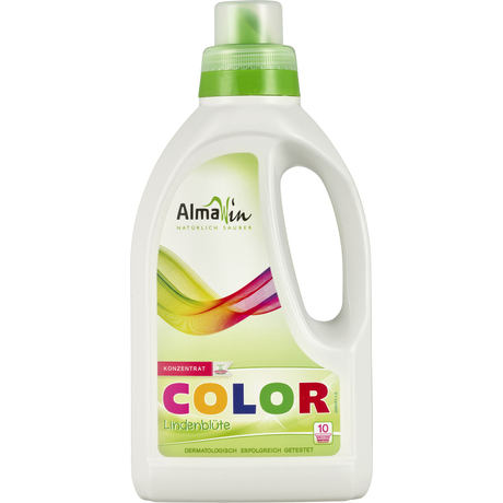 AlmaWin Color Öko folyékony mosószer koncentrátum színes ruhákhoz hársfavirág kivonattal - 10 mosásra (750 ml)