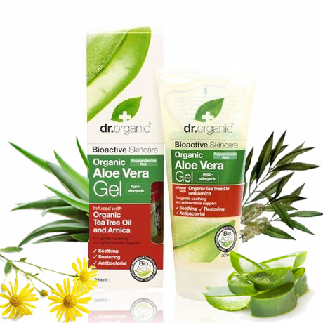 Dr. Organic Bio Aloe Vera gél teafa olajjal, árnikával