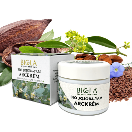 Biola Bio jojoba-yam arckrém (50 ml)