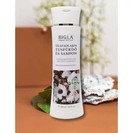 Biola Teafaolajos tusfürdő és sampon 200 ml