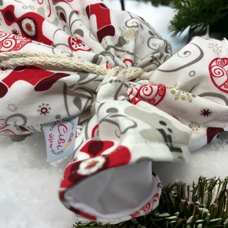 Cibi Bélelt kenyeres zsák - nagy, Karácsonyi hangulat (1 db)