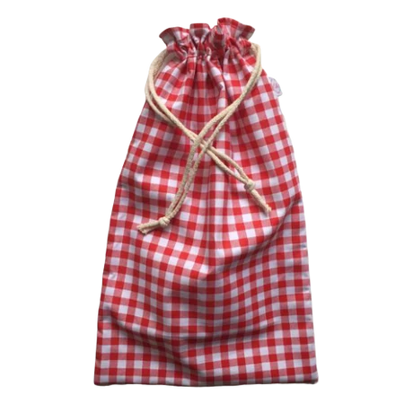 Cibi Bélelt kenyeres zsák - mini, Piros kockás (1 db)