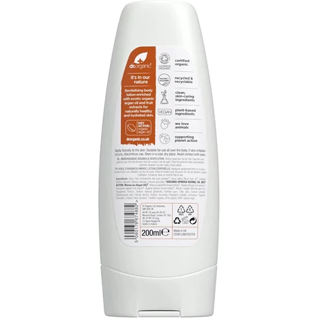 Dr. Organic Bio marokkói argánolaj testápoló (200 ml)