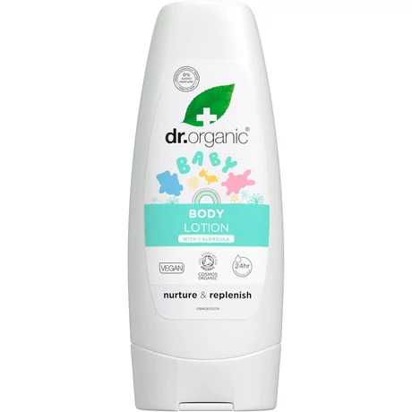 Dr. Organic Illatmentes babatestápoló bio körömvirággal (200 ml)