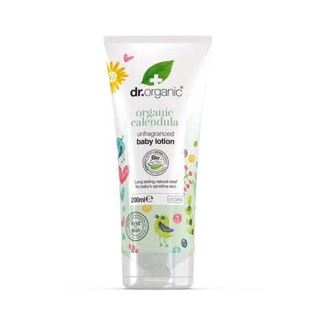 Dr. Organic Illatmentes babatestápoló bio körömvirággal (200 ml)