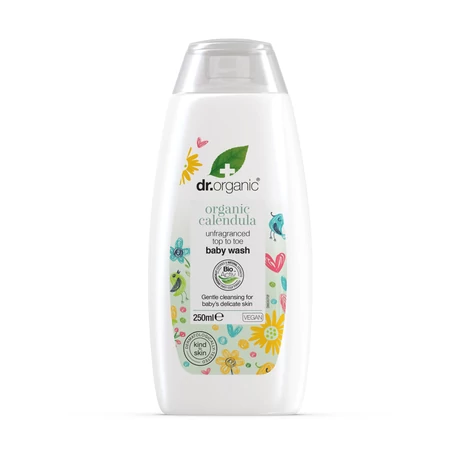 Dr. Organic Bio Illatmentes babafürdető bio körömvirággal (250 ml)