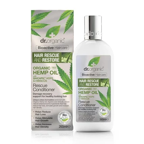 Dr. Organic Hajserkentő kondicionáló BaicapilTM formulával és bioaktív kendermagolajjal (265 ml)
