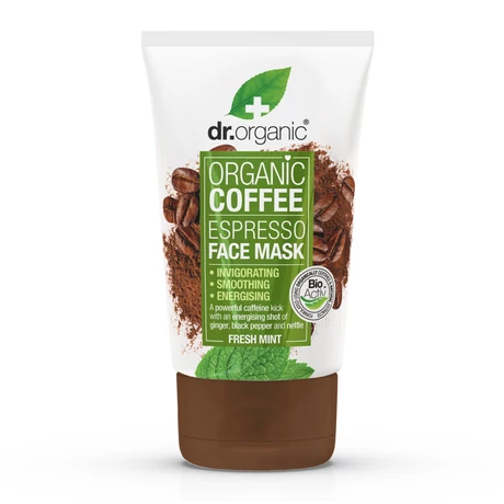 Dr. Organic Élénkítő arcpakolás bio kávéval (125 ml)