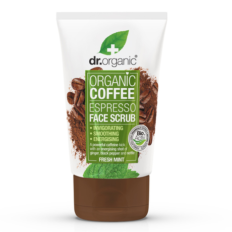 Dr. Organic Élénkítő arcradír bio kávéval (125 ml)