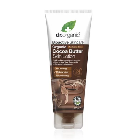 Dr. Organic Testápoló bio kakaóvajjal (200 ml)