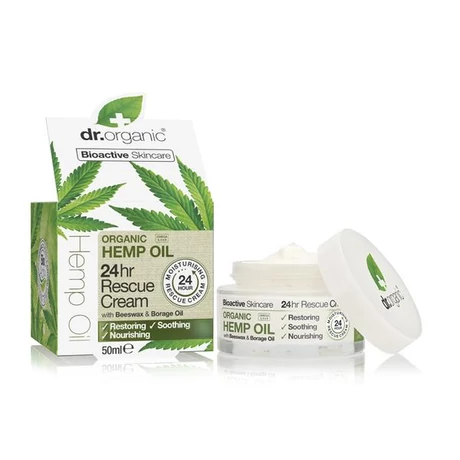 Dr. Organic 24 órás Elsősegély krém bioaktív kendermagolajjal (50 ml)