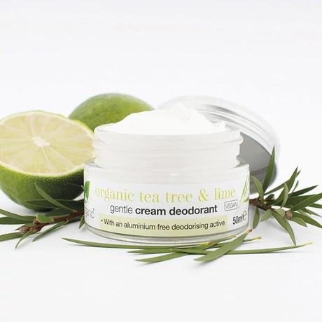 Dr. Organic Krémdezodor - bio teafa, lime (50 ml)