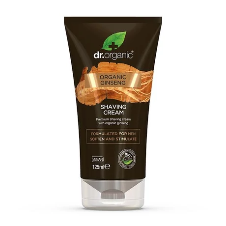 Dr. Organic Men Borotvakrém bio ginzenggel (125 ml)