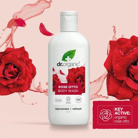 Dr. Organic Bio damaszkuszi rózsa tusfürdő (250 ml)