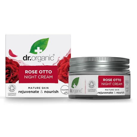 Dr. Organic Bio damaszkuszi rózsa éjszakai arcápoló