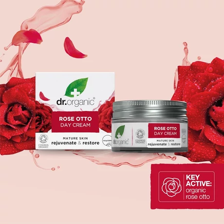 Dr. Organic Bio damaszkuszi rózsa nappali arcápoló (50 ml)
