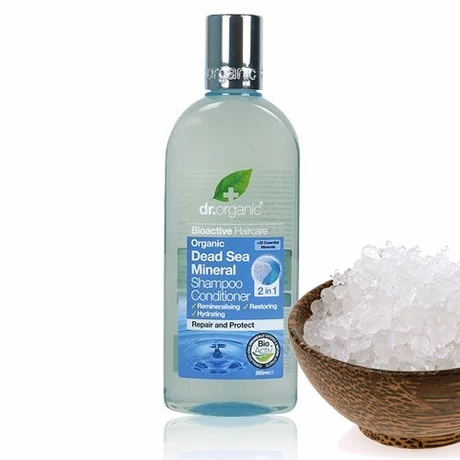 Dr. Organic Bio természetes Holt-tenger sampon és hajkondicionáló