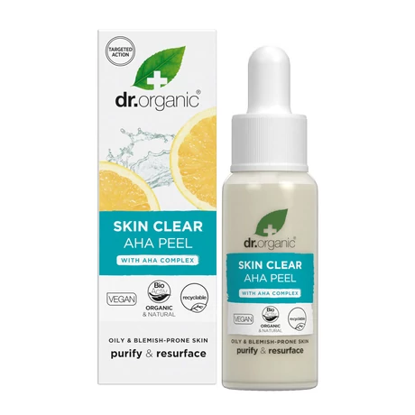 Dr. Organic Skin Clear Hámlasztó AHA-komplex-szel (30 ml)