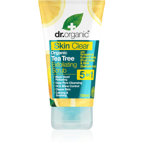  Dr. Organic Skin Clear hámlasztó bőrradír 5 az 1-ben  (150 ml)