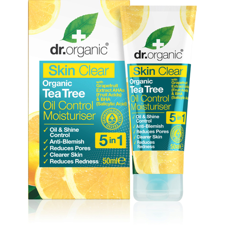 Dr. Organic Skin Clear mattító hidratáló arckrém 5 az 1-ben (50 ml)
