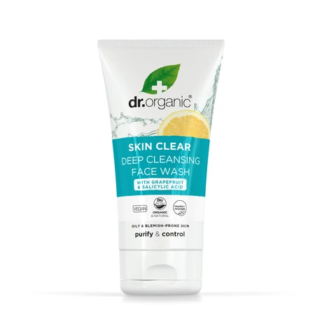 Dr. Organic Skin Clear mélytisztító arclemosó 5 az 1-ben (125 ml)