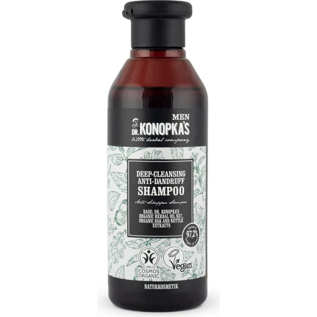 Dr. Konopka's MEN Mélytisztító korpásodás elleni sampon (280 ml)