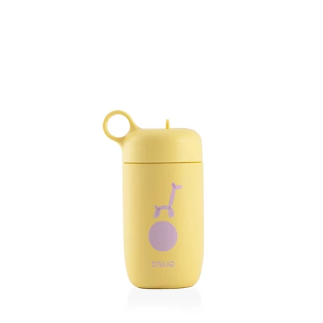 Equa Rozsdamentes acél gyerekkulacs - Zsiráf (400 ml)