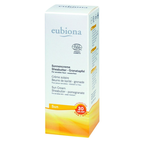 Eubiona Napkrém LSF 30 Sheavaj - Gránátalma Érzékeny bőrre - vízálló
