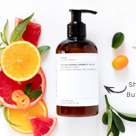 Evolve Beauty Afrikai narancs aromás kéz- és testápoló (250 ml)