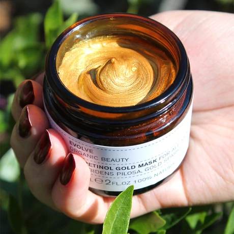 Evolve Beauty Bio-retinol Bőröregedésgátló arany maszk