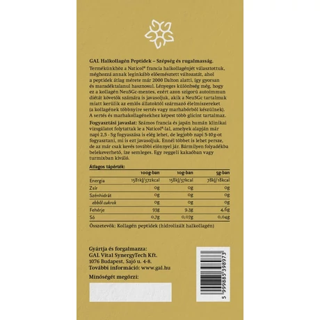 GAL Halkollagén peptidek (150 g)