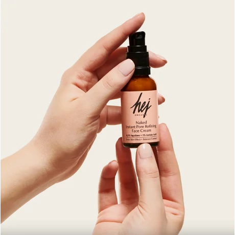 HEJ ORGANIC NAKED Pórusösszehúzó arckrém szkvalánnal és azelainsavval  (30 ml)