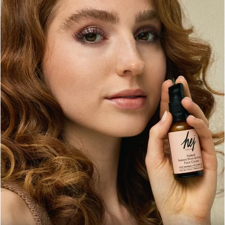 HEJ ORGANIC NAKED Pórusösszehúzó arckrém szkvalánnal és azelainsavval  (30 ml)