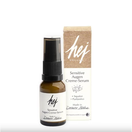 HEJ ORGANIC SENSITIVE Szemkörnyékápoló krémszérum extra érzékeny bőrre (15 ml)