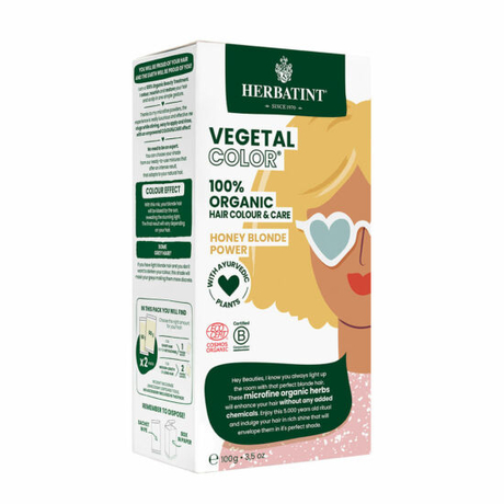 Herbatint Bio Vegetal Color hajfesték - Honey Blonde (2×50 g)