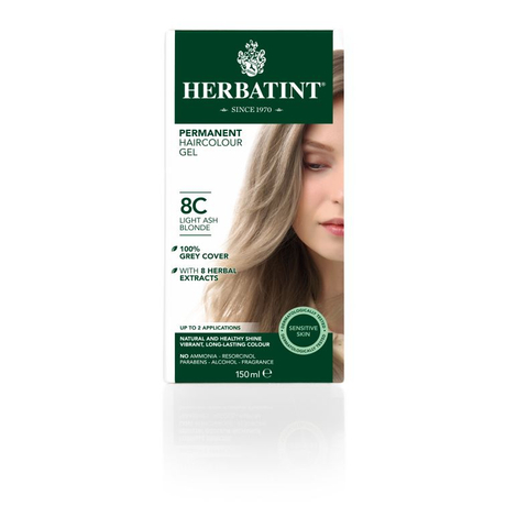Herbatint 8C Világos hamvas szőke hajfesték