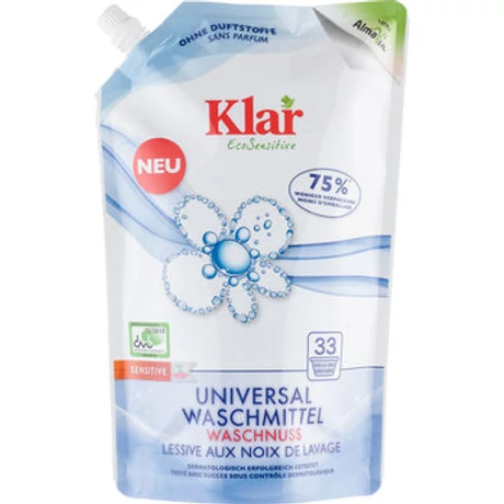 Klar Eco pack folyékony mosódió - 33 mosásra (1,5 l)