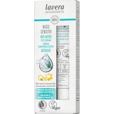 Lavera BASIS Sensitive Öregedésgátló szemránckrém (15 ml)